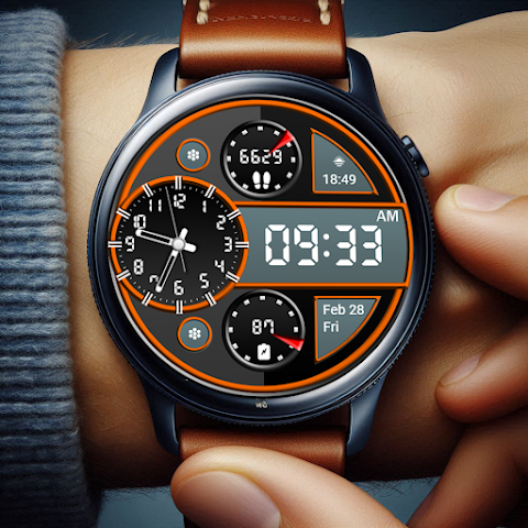 Key WF70 Luxury Watch Face screenshot