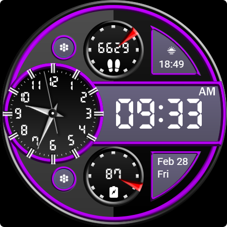 Key WF70 Luxury Watch Face screenshot