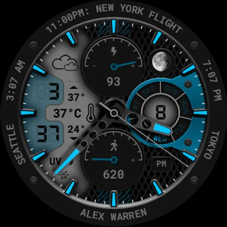 Hybrid Watch Face 152 screenshot