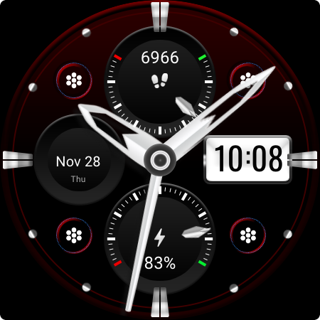 MJ165 Bold Hybrid Watch Face screenshot