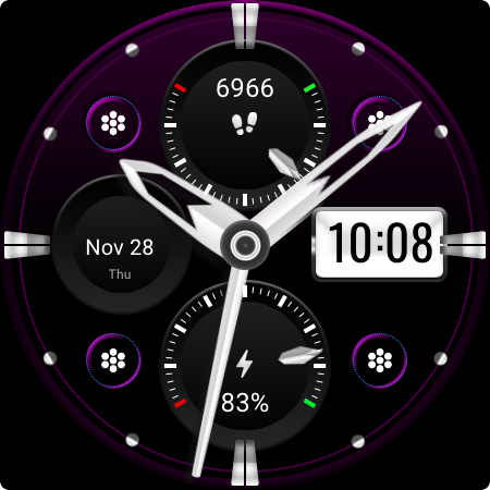 MJ165 Bold Hybrid Watch Face screenshot