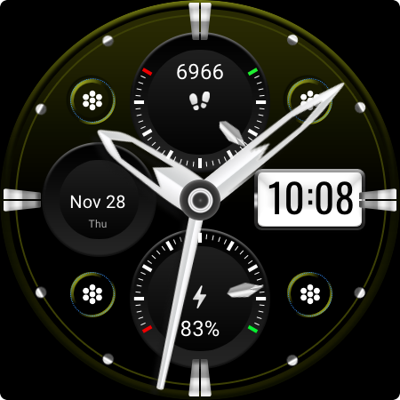 MJ165 Bold Hybrid Watch Face screenshot