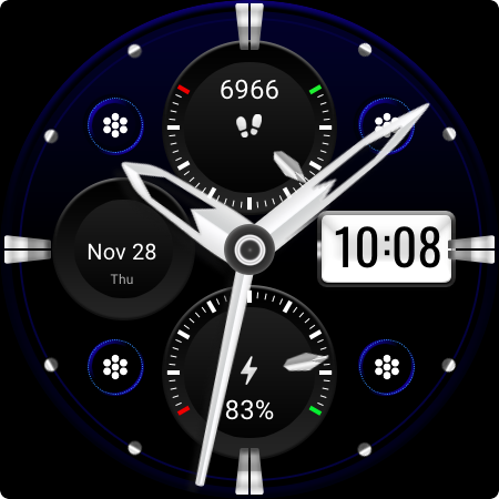 MJ165 Bold Hybrid Watch Face screenshot