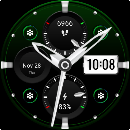 MJ165 Bold Hybrid Watch Face screenshot