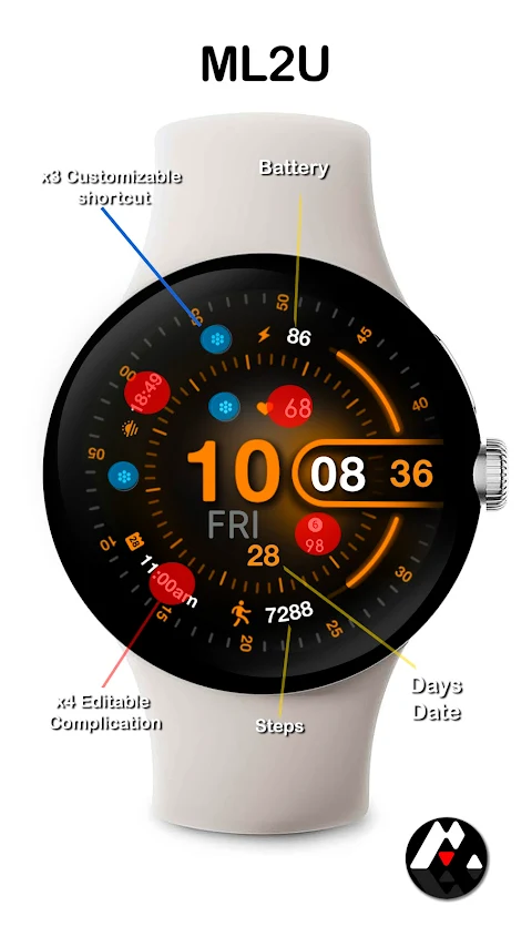 ML2U 220 Watch Face screenshot