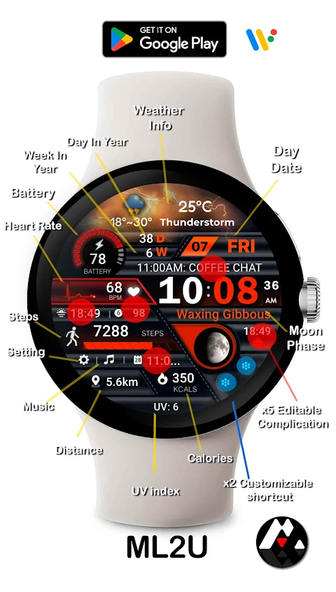 ML2U 231 Watch Face screenshot