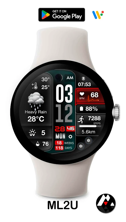 ML2U 233 Watch Face screenshot