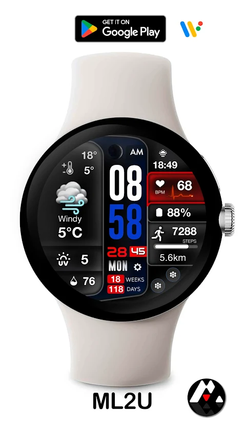 ML2U 233 Watch Face screenshot