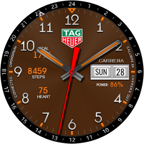 TAG CARRERA Hybrid Watch Face screenshot