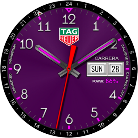 TAG CARRERA Hybrid Watch Face screenshot
