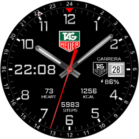 Hybrid TAG Carrera Watch face screenshot