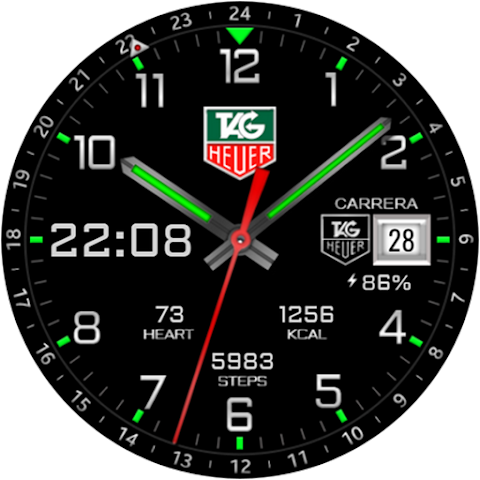 Hybrid TAG Carrera Watch face screenshot