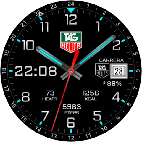 Hybrid TAG Carrera Watch face screenshot