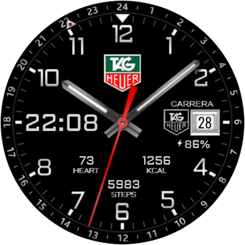 Hybrid TAG Carrera Watch face screenshot
