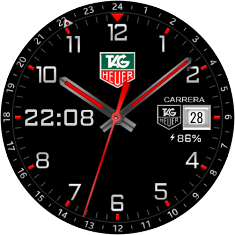 Hybrid TAG Carrera Watch face screenshot