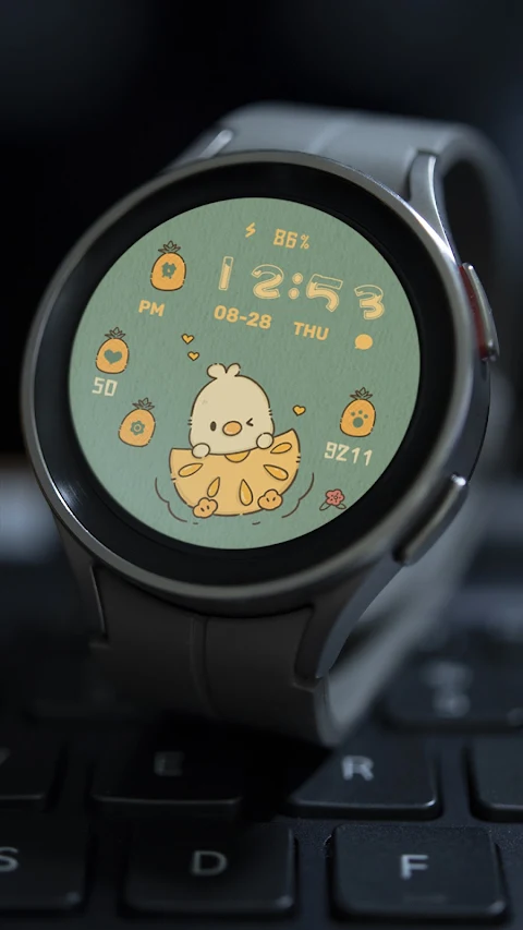 Pineapple Duck ZKin Watch screenshot