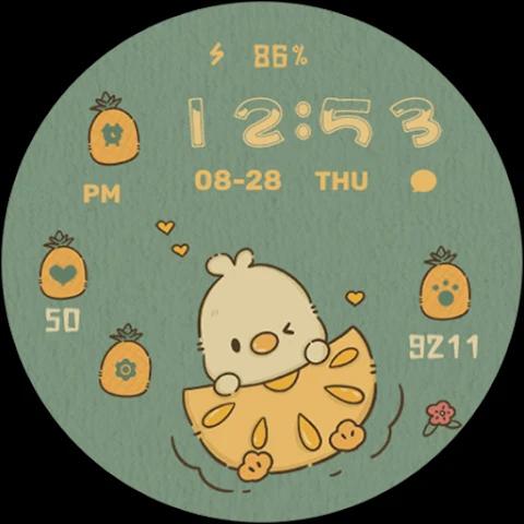 Pineapple Duck ZKin Watch screenshot
