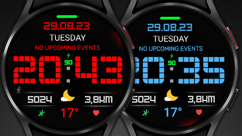 Pixel MOD Black Watch face screenshot