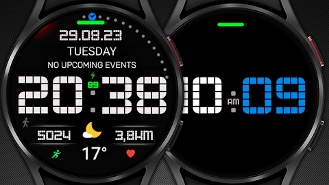 Pixel MOD Black Watch face screenshot
