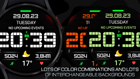 Pixel MOD Black Watch face screenshot