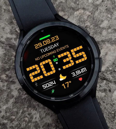 Pixel MOD Black Watch face screenshot