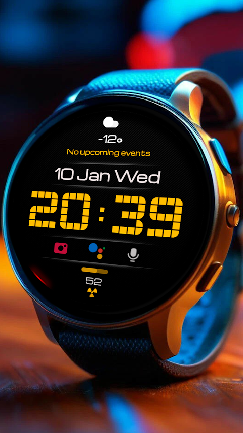 Pixel MOD Black Watch face screenshot