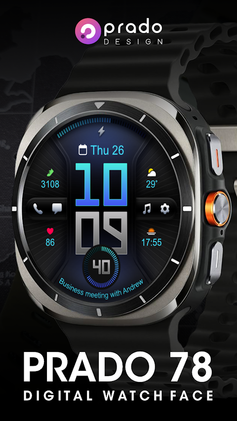 PRADO 78 Digital Watch Face screenshot