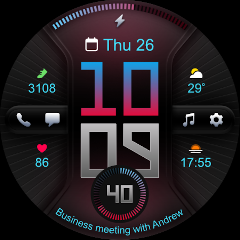 PRADO 78 Digital Watch Face screenshot