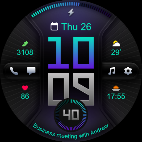 PRADO 78 Digital Watch Face screenshot
