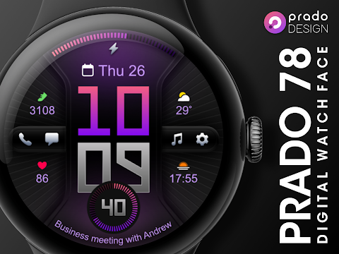 PRADO 78 Digital Watch Face screenshot