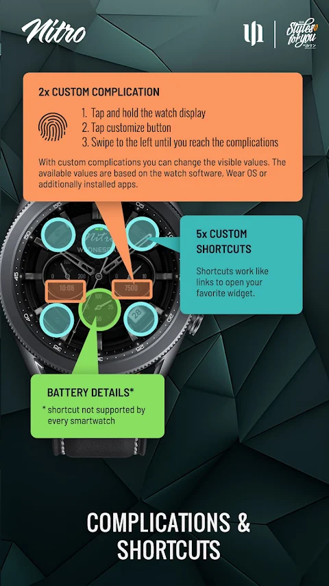 S4U Nitro – Classic watch face screenshot