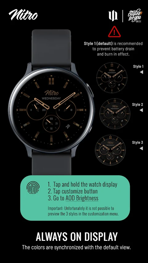 S4U Nitro – Classic watch face screenshot