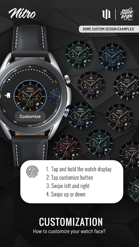 S4U Nitro – Classic watch face screenshot