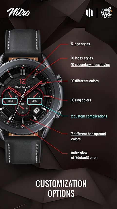 S4U Nitro – Classic watch face screenshot