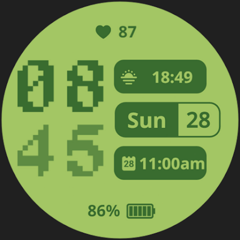Sencillo Watch Face screenshot
