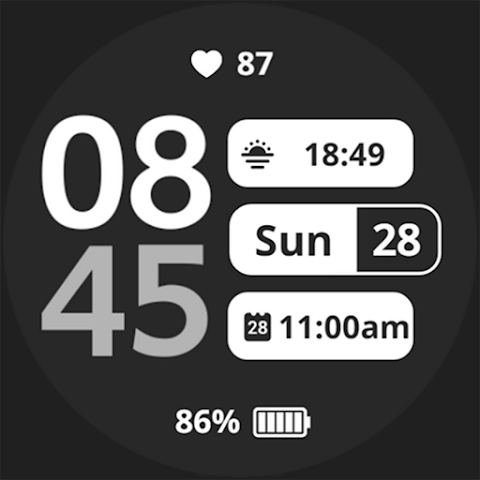 Sencillo Watch Face screenshot