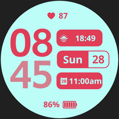 Sencillo Watch Face screenshot
