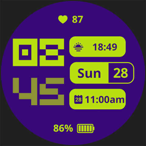 Sencillo Watch Face screenshot