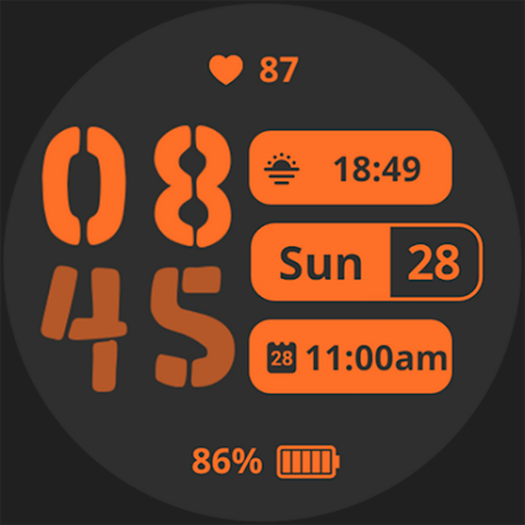 Sencillo Watch Face screenshot