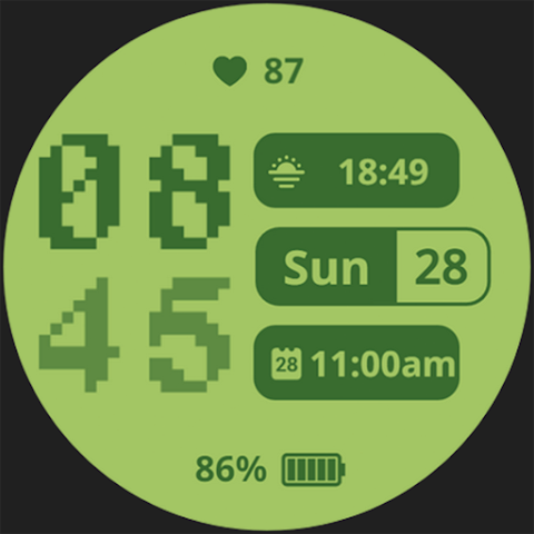Sencillo Watch Face screenshot