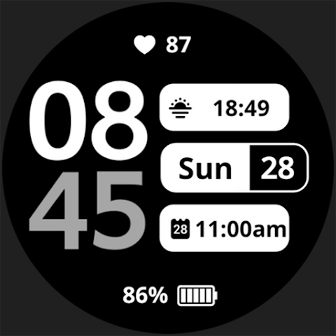 Sencillo Watch Face screenshot
