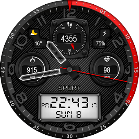 Hybrid Zanes Watch Face screenshot