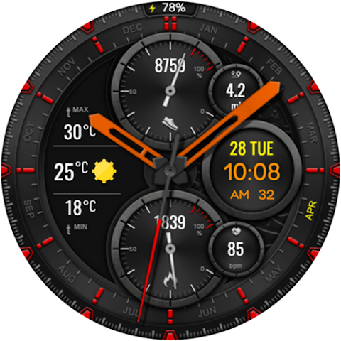 Silent  Hybrid Watch Face screenshot
