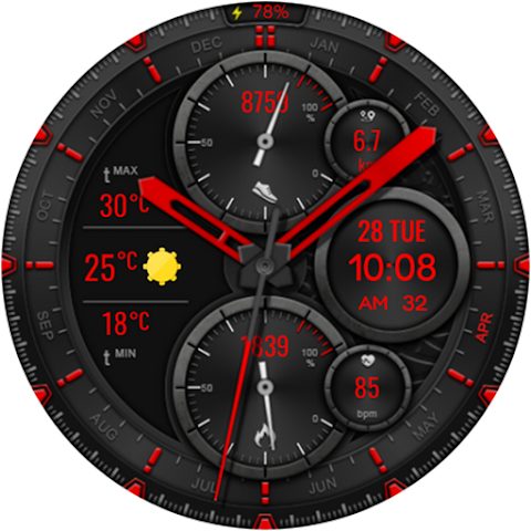 Silent  Hybrid Watch Face screenshot