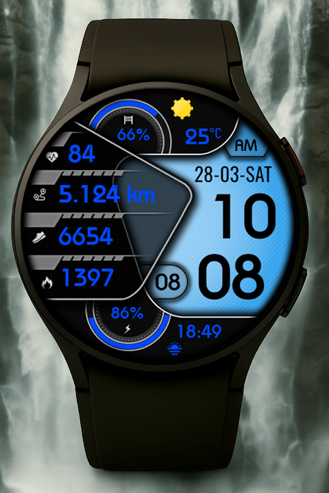Vagan Digital Watch Face screenshot