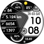 Vagan Digital Watch Face