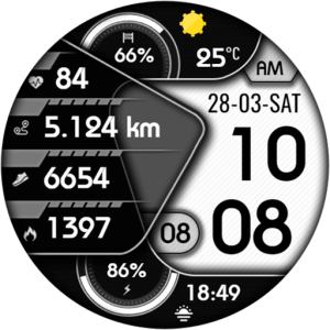Vagan Digital Watch Face