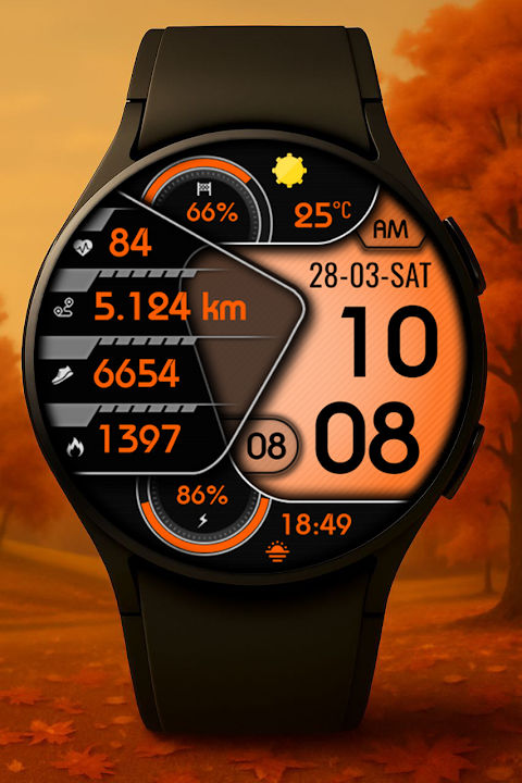 Vagan Digital Watch Face screenshot