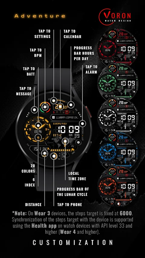 Voron ADVENTURE Watch Face screenshot