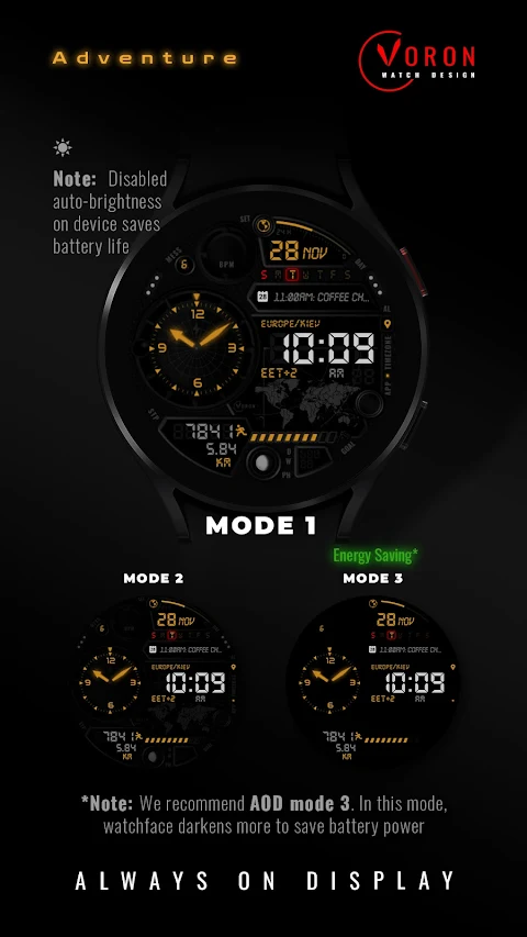 Voron ADVENTURE Watch Face screenshot